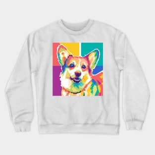 sweet and cute pop art dog Crewneck Sweatshirt